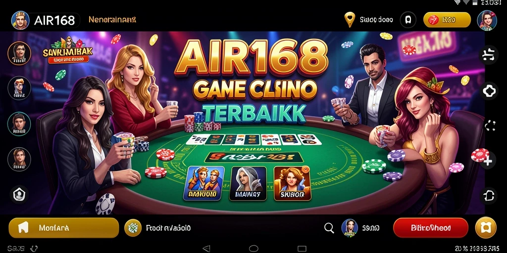 Screenshot menunjukkan dealer live dan pemain dalam permainan Live Casino yang menarik.
