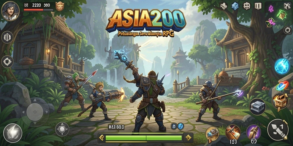 Tampilan gameplay RPG yang mendalam dan seru dari ASIA200.