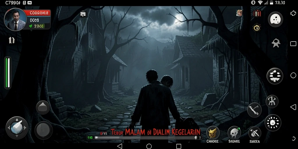 Screenshot C7890 menampilkan momen tegang dan menyeramkan dalam gameplay.