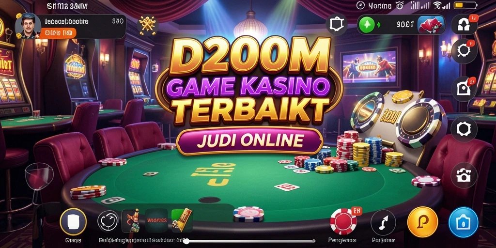 Tampilan menarik D200M dengan gameplay seru Kasino.