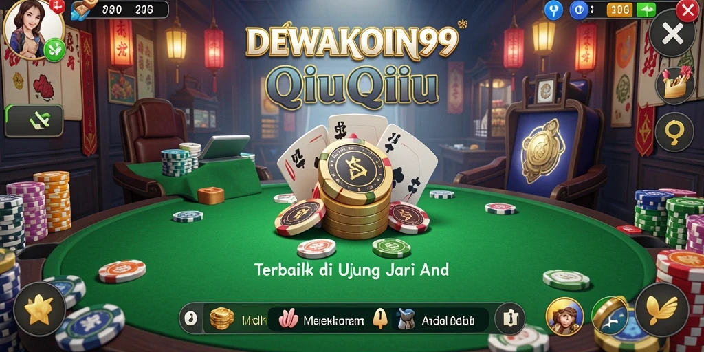 Tampilan menarik gameplay QiuQiu di DEWAKOIN99.
