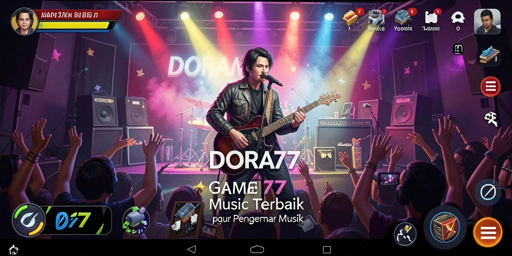 Tampilan gameplay DORA77 yang menarik dengan berbagai pilihan lagu.