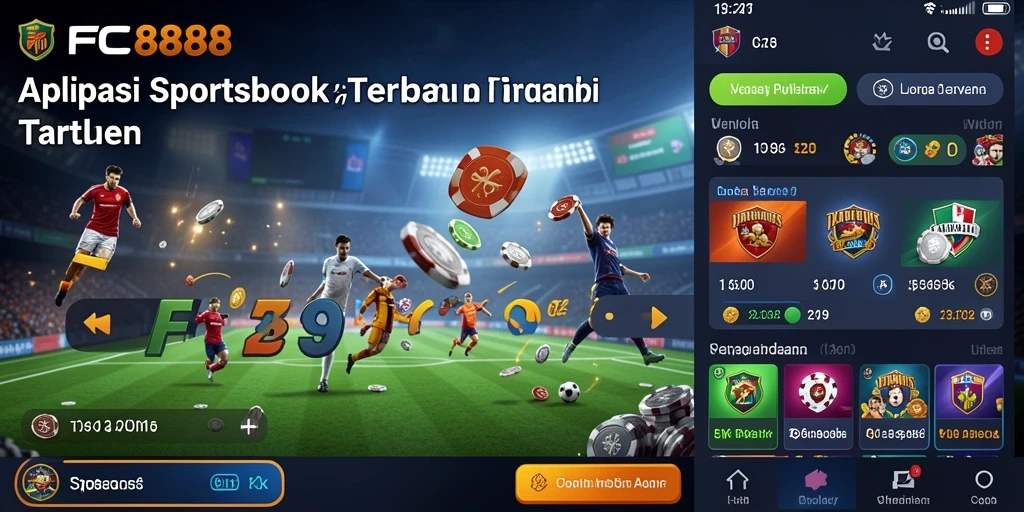 Tampilan menarik dari aplikasi FC888 saat melakukan taruhan olahraga.