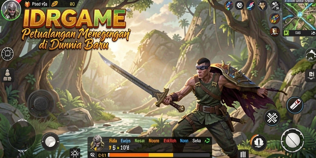 Tampilan gameplay seru dari IDRGAME yang mengajak pemain menjelajahi dunia petualangan.