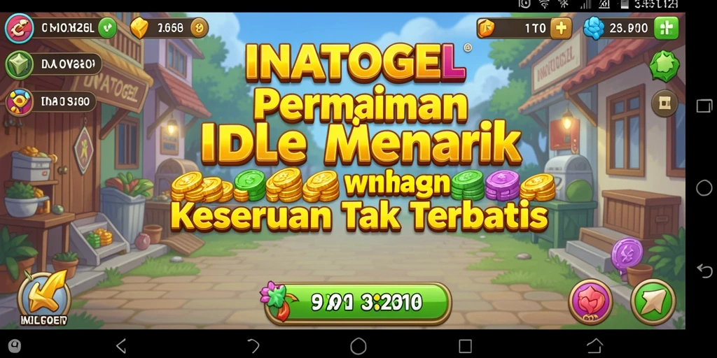 Tampilan menarik gameplay INATOGEL di dalam misi Idle.