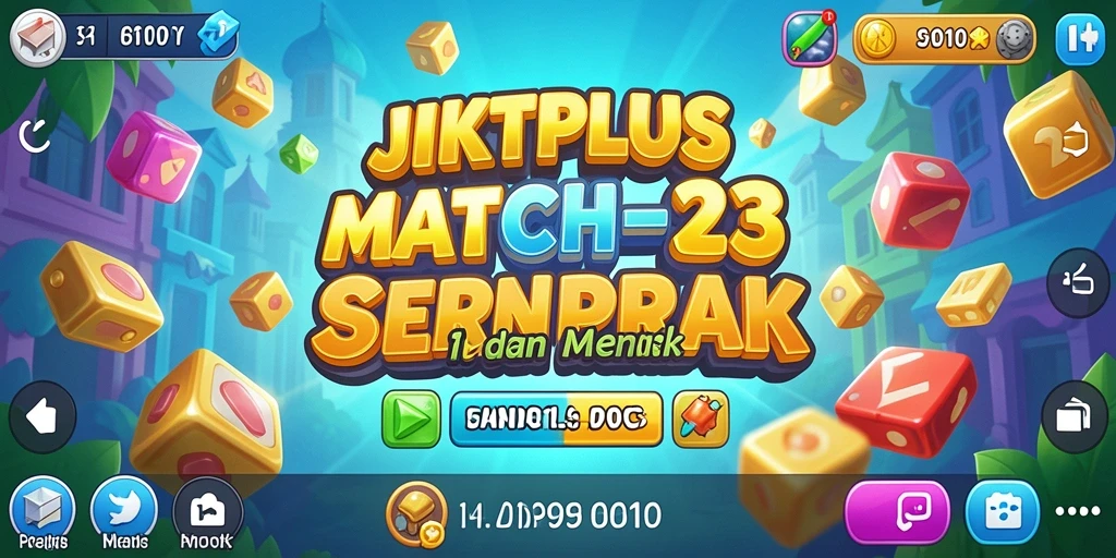Tampilan gameplay JKTPLUS dengan berbagai level Match-3 yang seru.