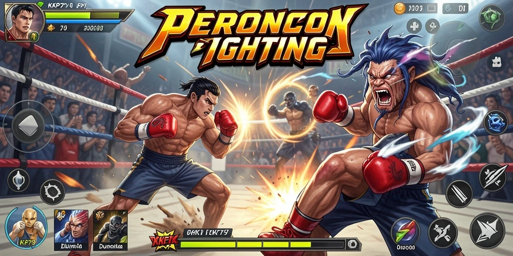 Tampilan utama gameplay KPK79 dengan aksi seru dalam pertarungan.