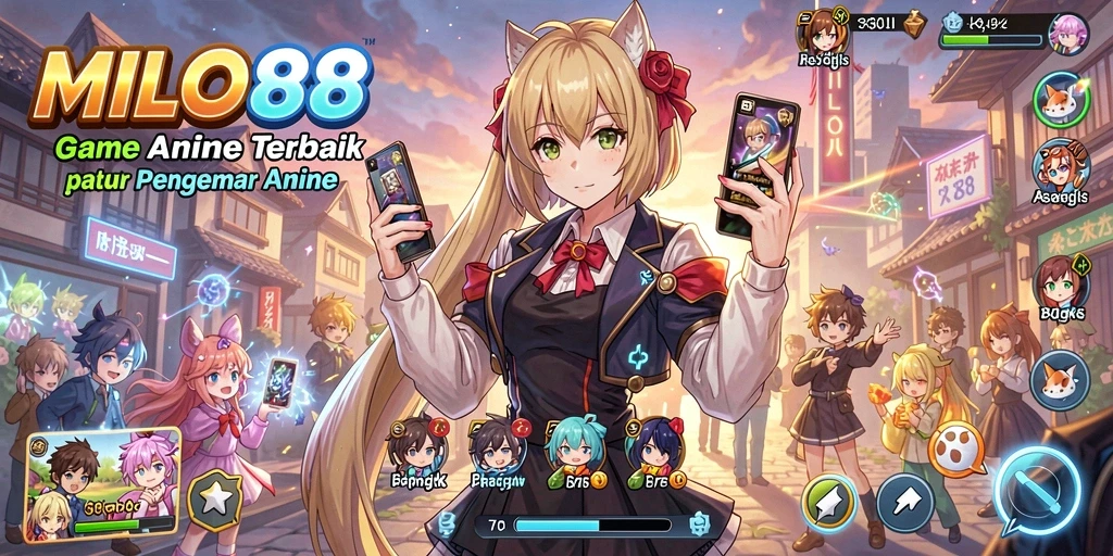 Tampilan gameplay MILO88 yang menampilkan karakter Anime yang menawan.