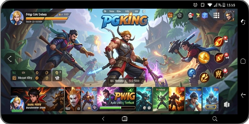 Tampilan antarmuka PGKING yang modern dan fungsional.