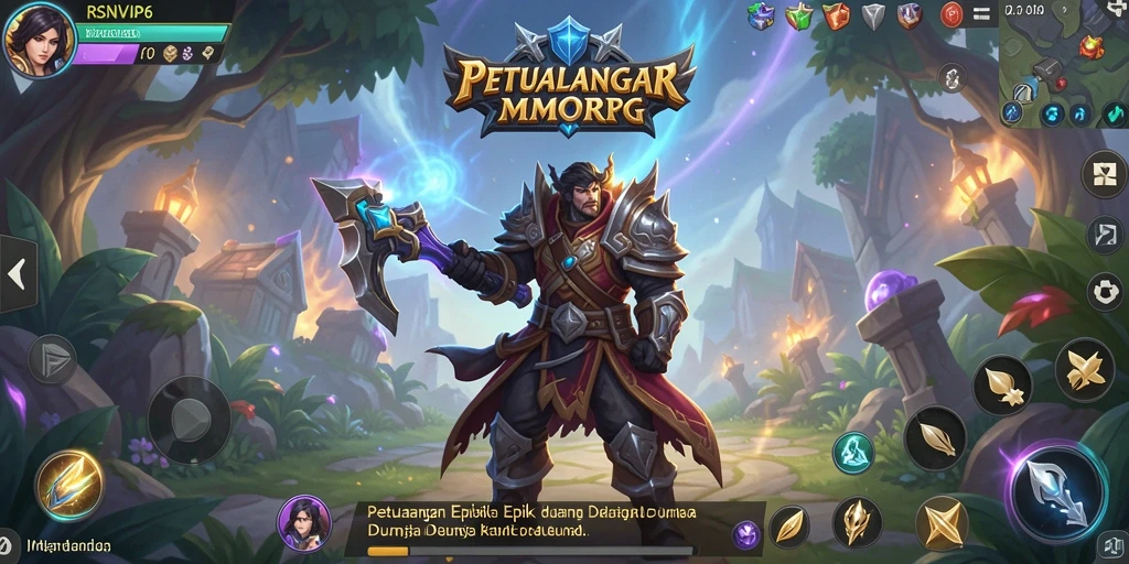 Screenshot dari gameplay RSNVIP6 yang menampilkan aksi seru dalam petualangan MMORPG.