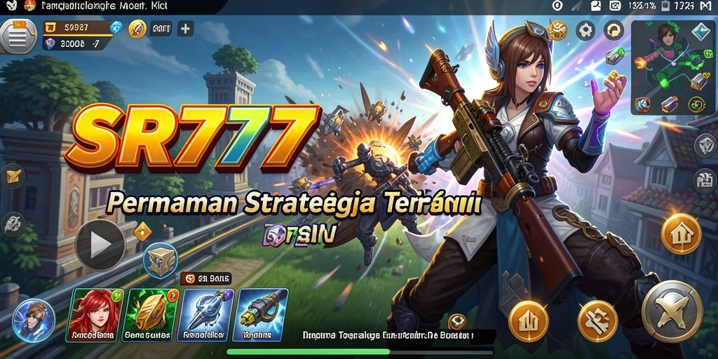 Tangkapan layar gameplay SR777 menampilkan aksi strategi yang intens.