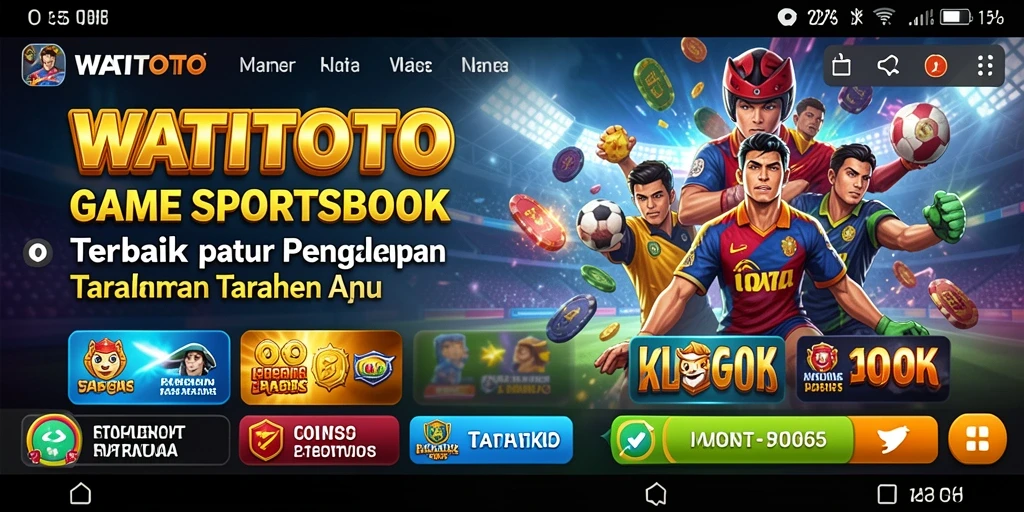 Tampilan antarmuka WATITOTO yang menarik saat bermain Sportsbook.