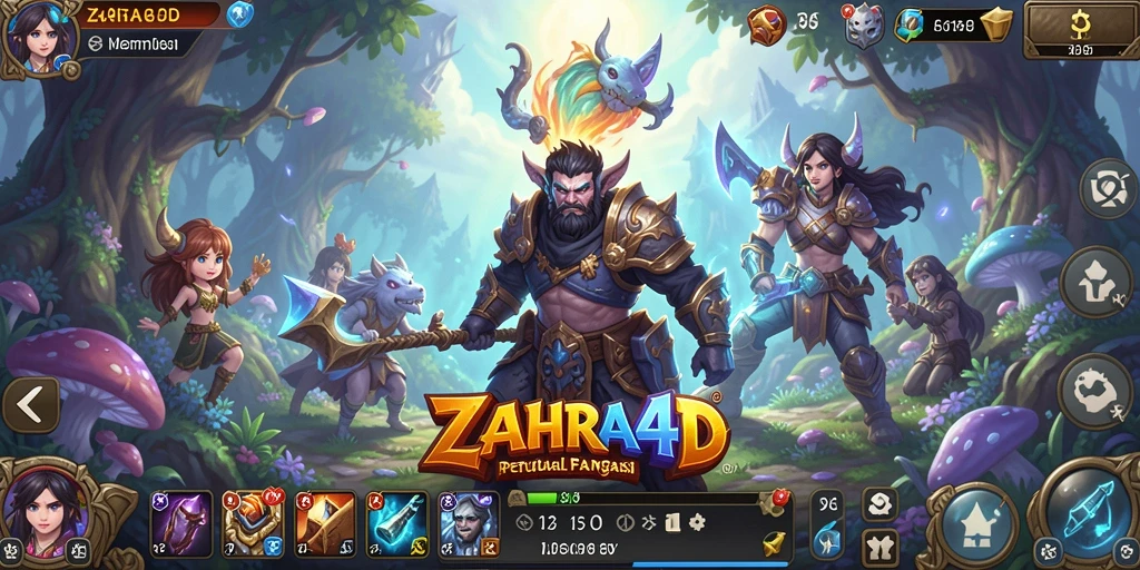 Tampilan screenshot ZAHRA4D menampilkan aksi RPG yang seru dan menantang.